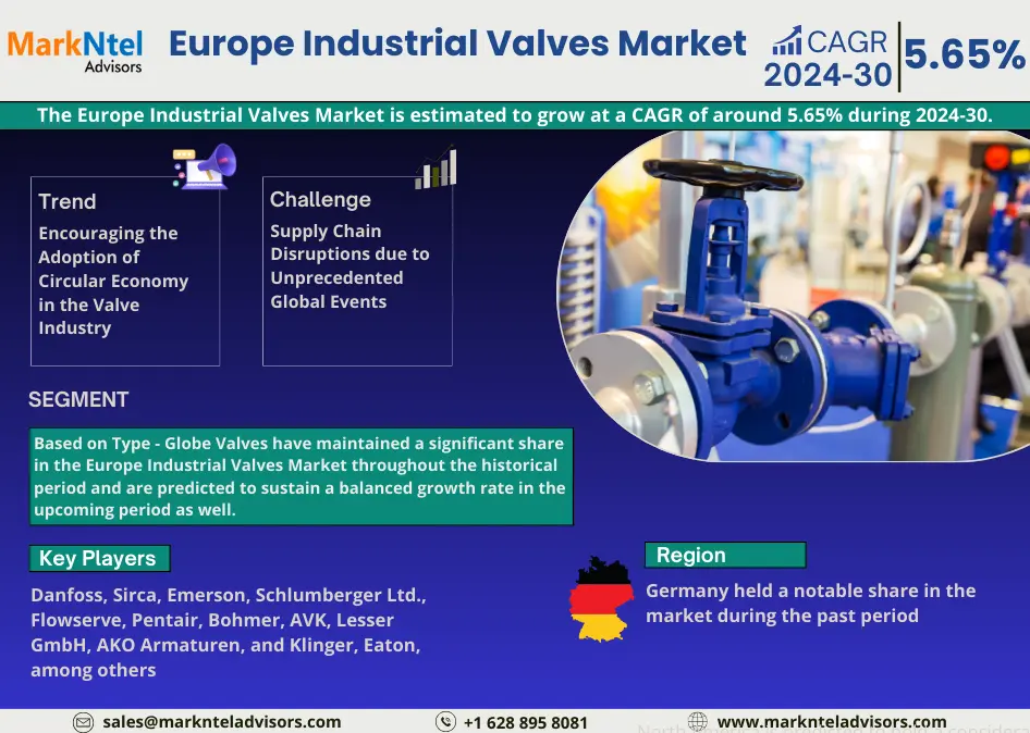 Europe Industrial Valves Market Research Report: Industry Analysis and Forecast to 2030