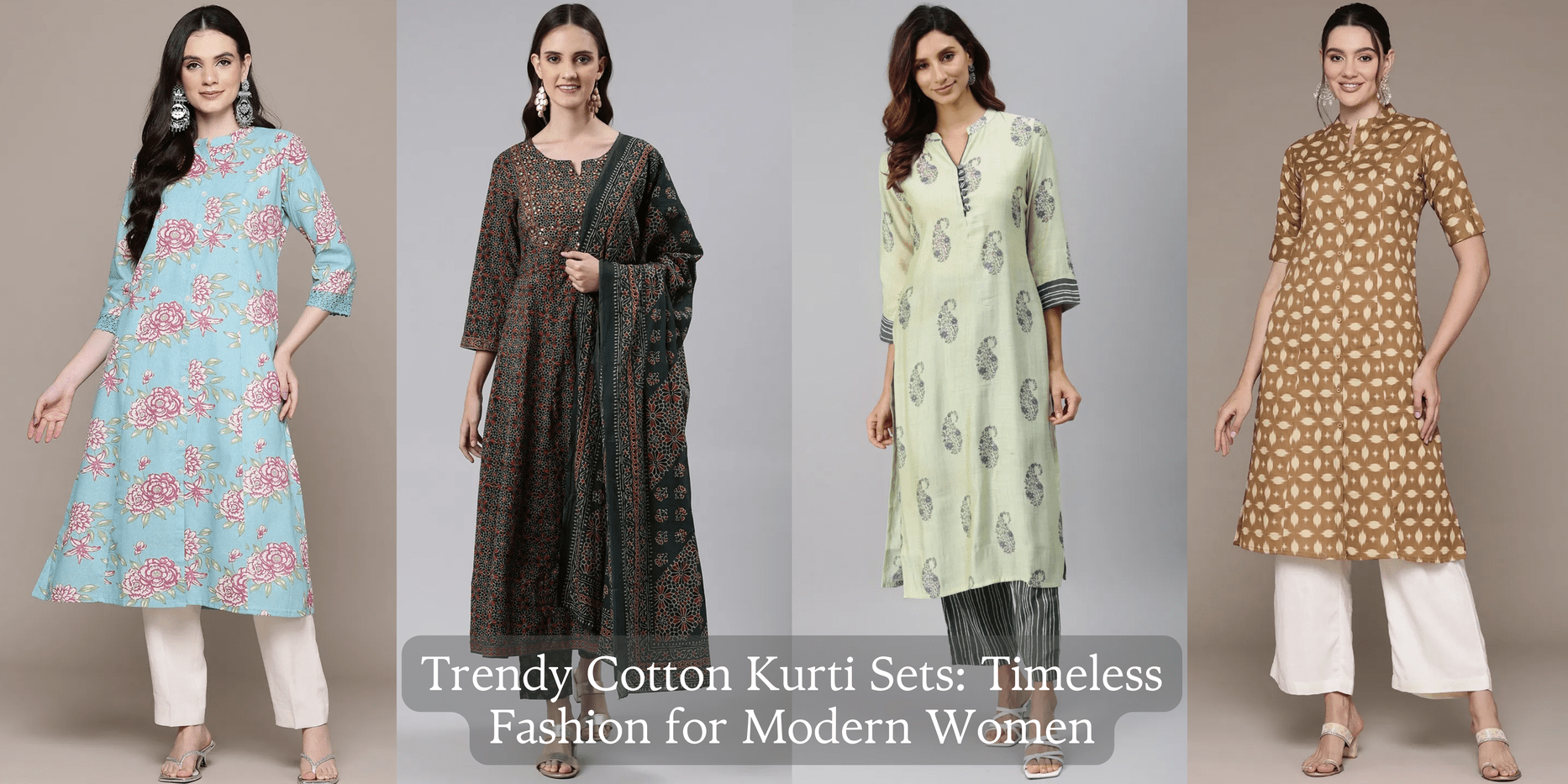 Trendy Cotton Kurti Sets: Timeless Fashion for Modern Women